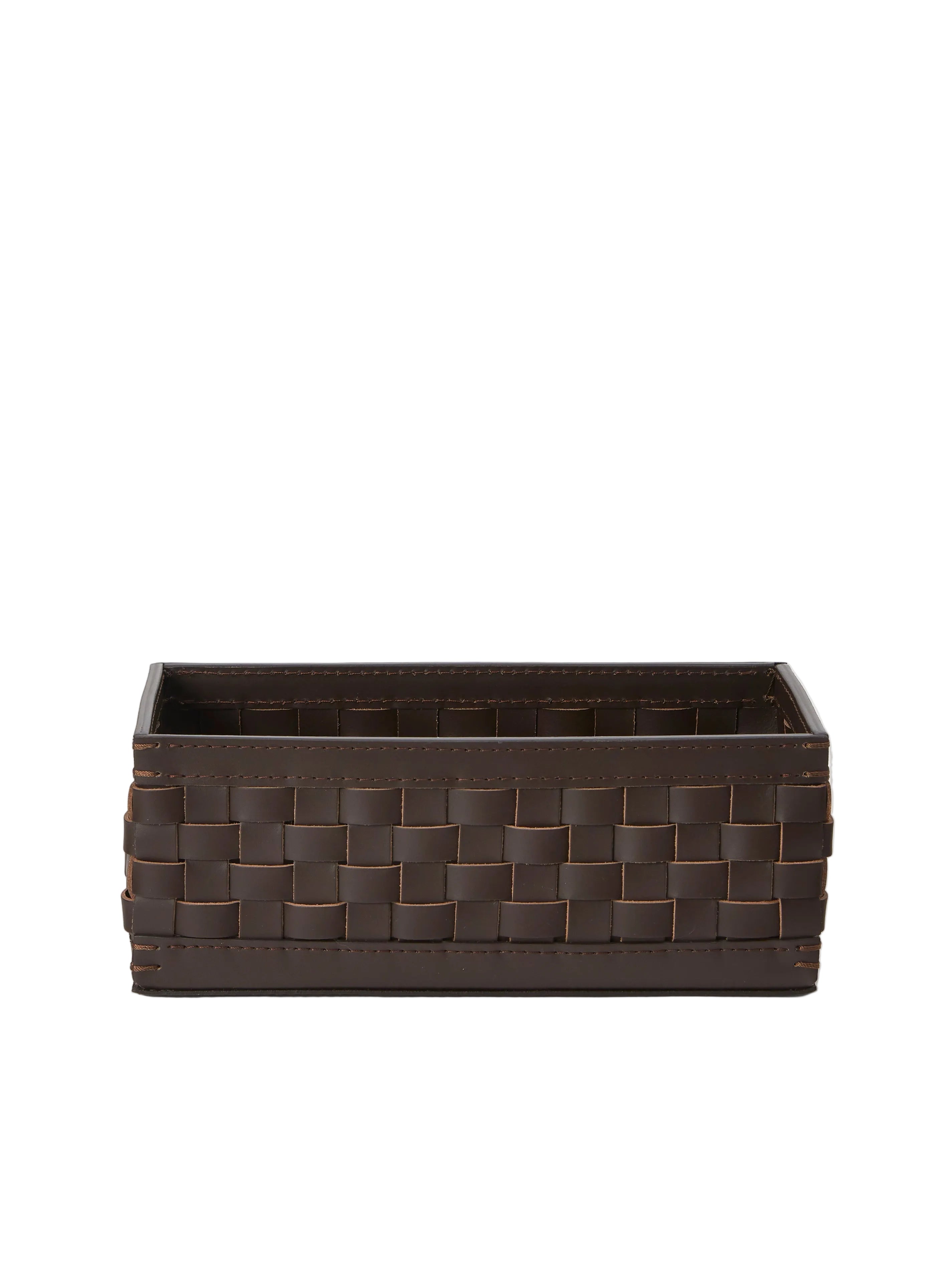 Woven Leather Towel Tray (11.5in/29cm)