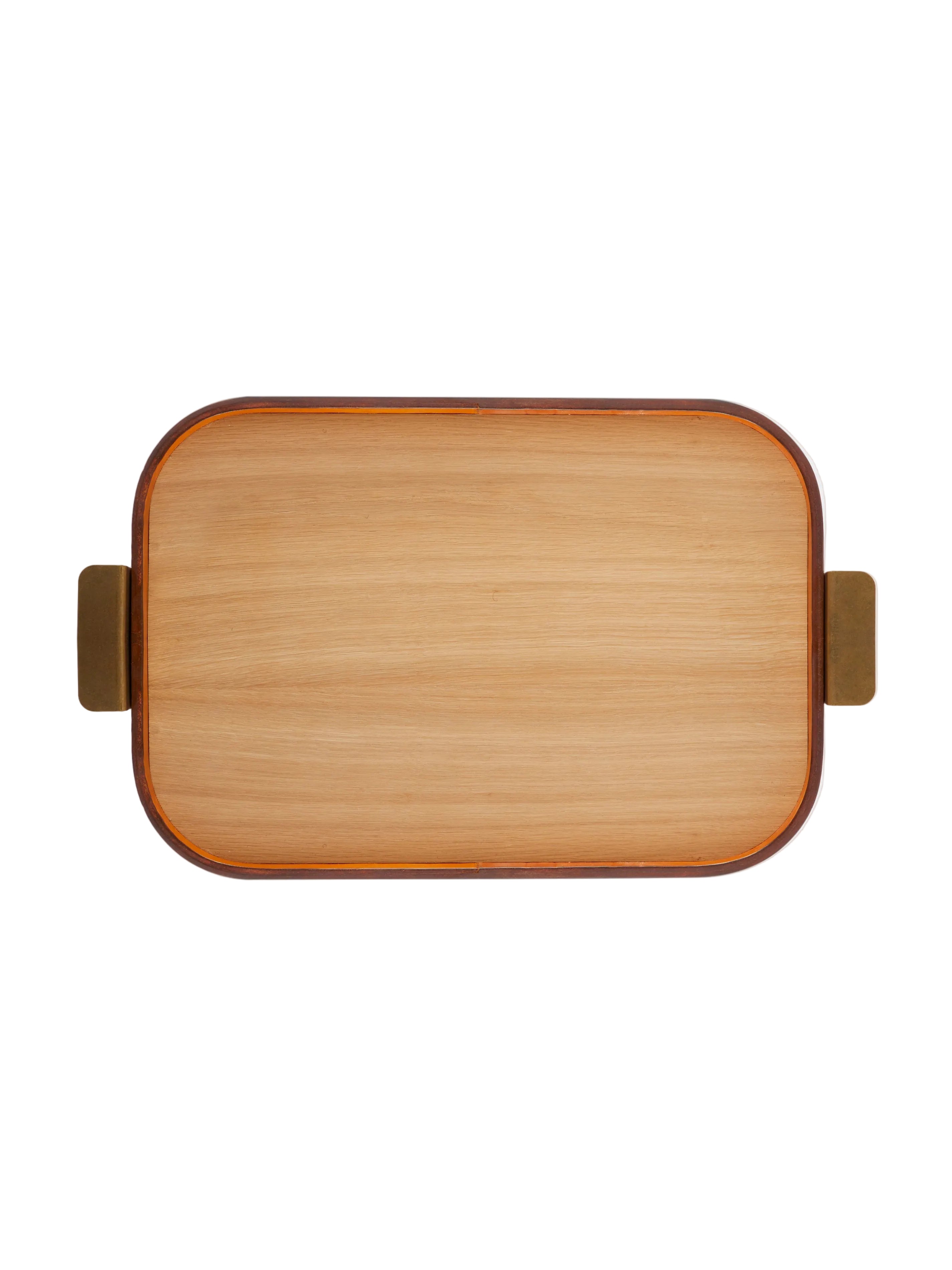 Bridle Leather and Oak Tray (20in/51cm)