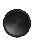 Italian Hand-Carved Wood Round Tray (11.5in/29cm)